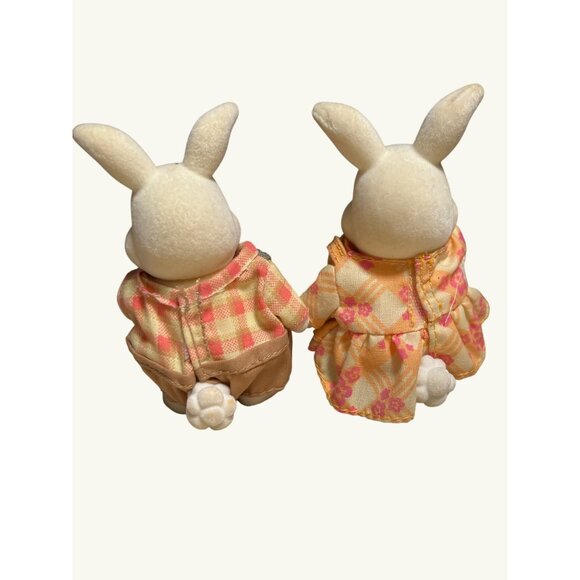 Lil Woodzeez Bunny Rabbit Couple Figurine Set - Picture 6 of 11